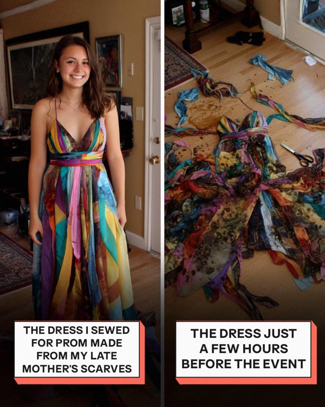 My Stepmom Ruined the Dress I Sewed from My Late Mom’s Scarves – but Karma Didn’t Make Her Wait Long for Payback