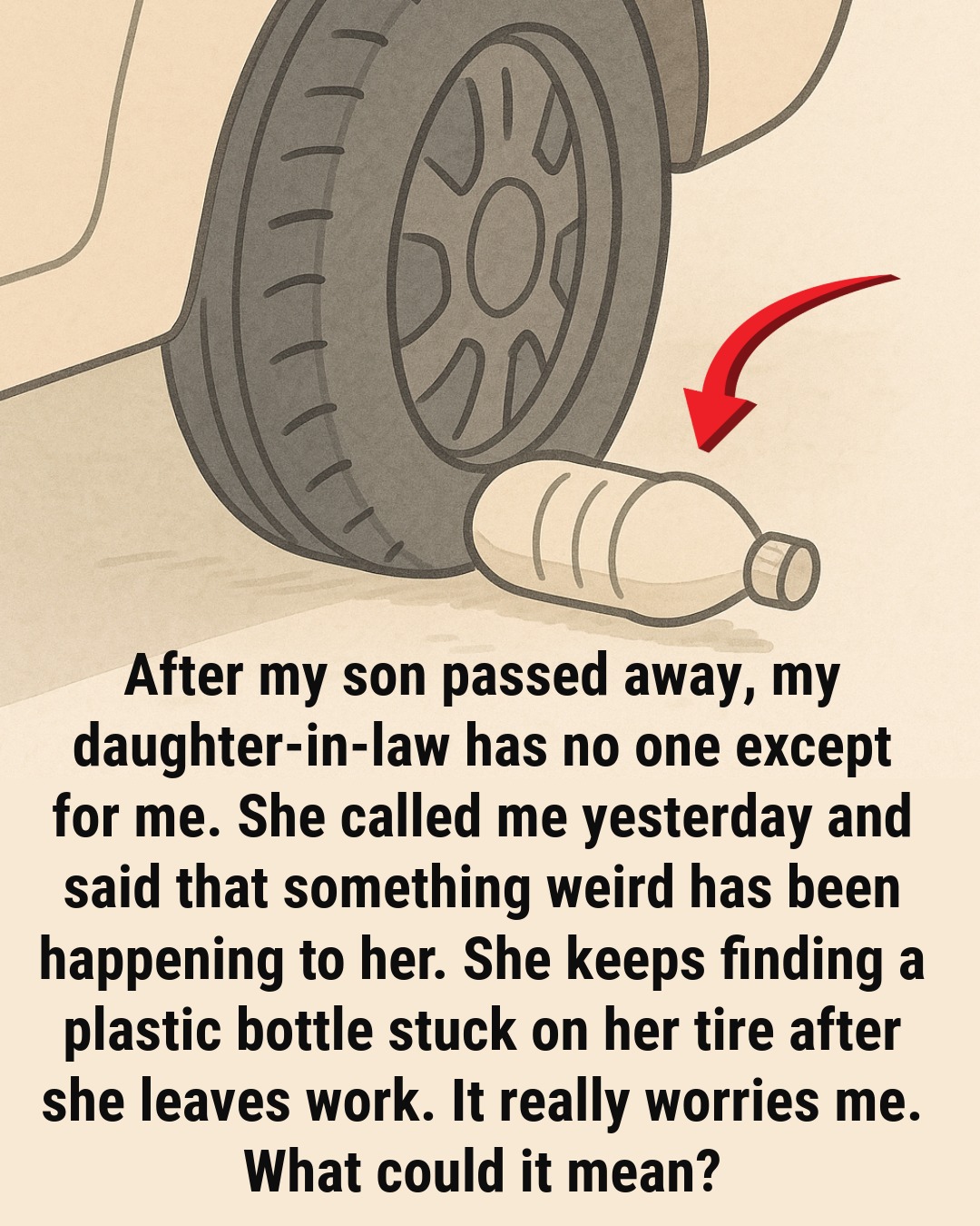 Why Spotting a Plastic Bottle Near Your Tire Is Worth a Second Look