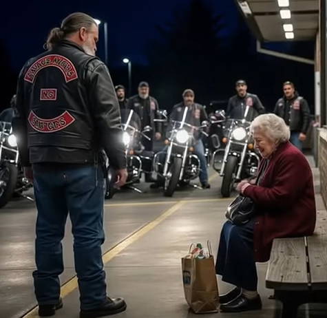 She Thought She Was Alone — Until Unexpected Angels in Leather Arrived