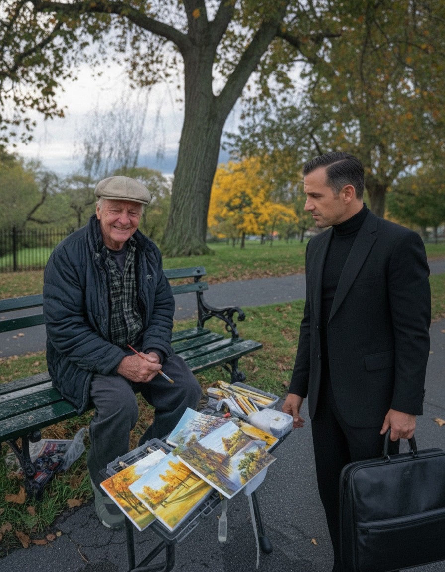 I Was Selling My Paintings in the Park to Save My Daughter – Then One Little Girl Changed Everything