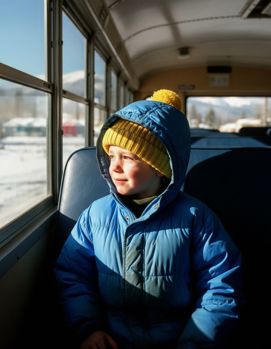 I Noticed a Little Boy Crying in a School Bus, and I Jumped in to Help after Seeing His Hands