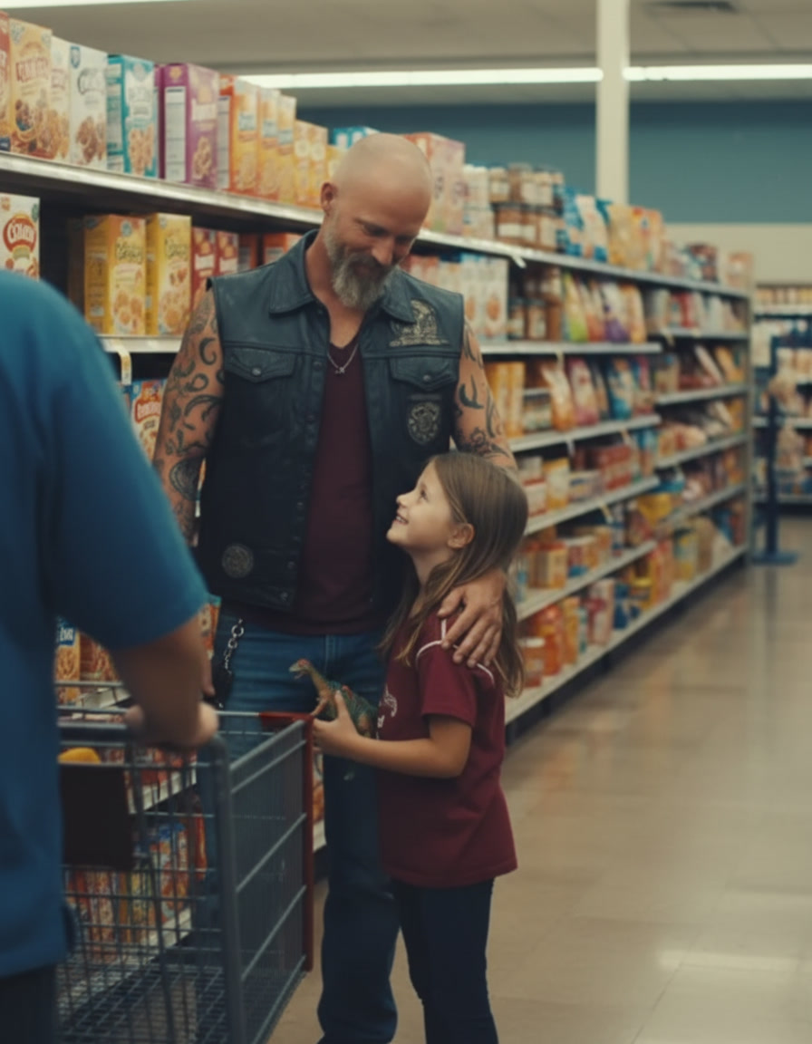 Four Bikers Showed Up To Say Goodbye To The Little Girl Nobody Else Wanted To Visit
