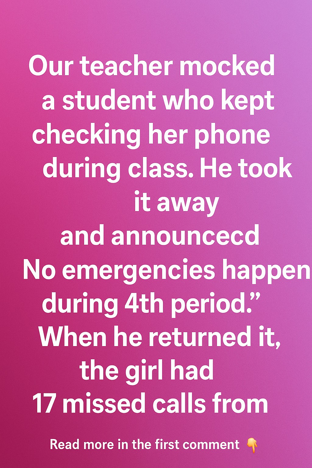 When a Classroom Joke Turned Into a Lesson No One Forgot