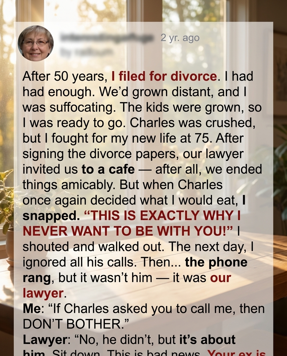 After Fifty Years, I Asked for an Ending—Until One Moment Changed Everything