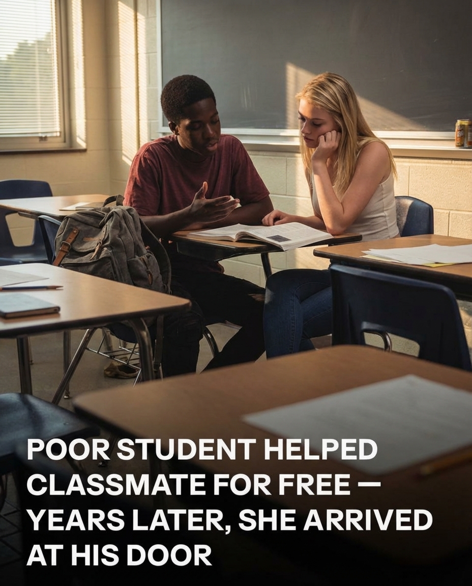He Tutored a Classmate for Nothing — Years Later, a Knock at His Door Changed His Future