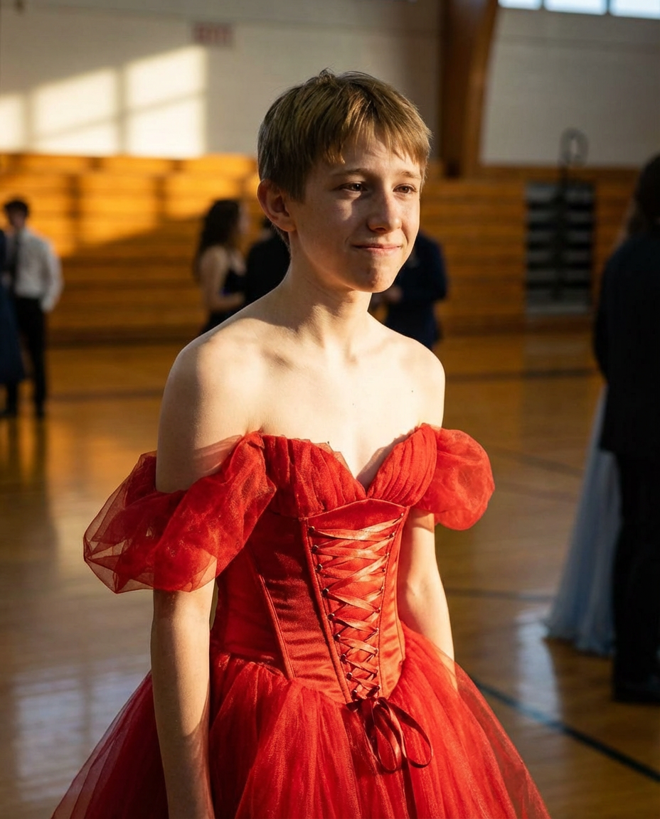 My Son Walked Onto the Graduation Stage in a Red Dress—And His Reason Changed Everything
