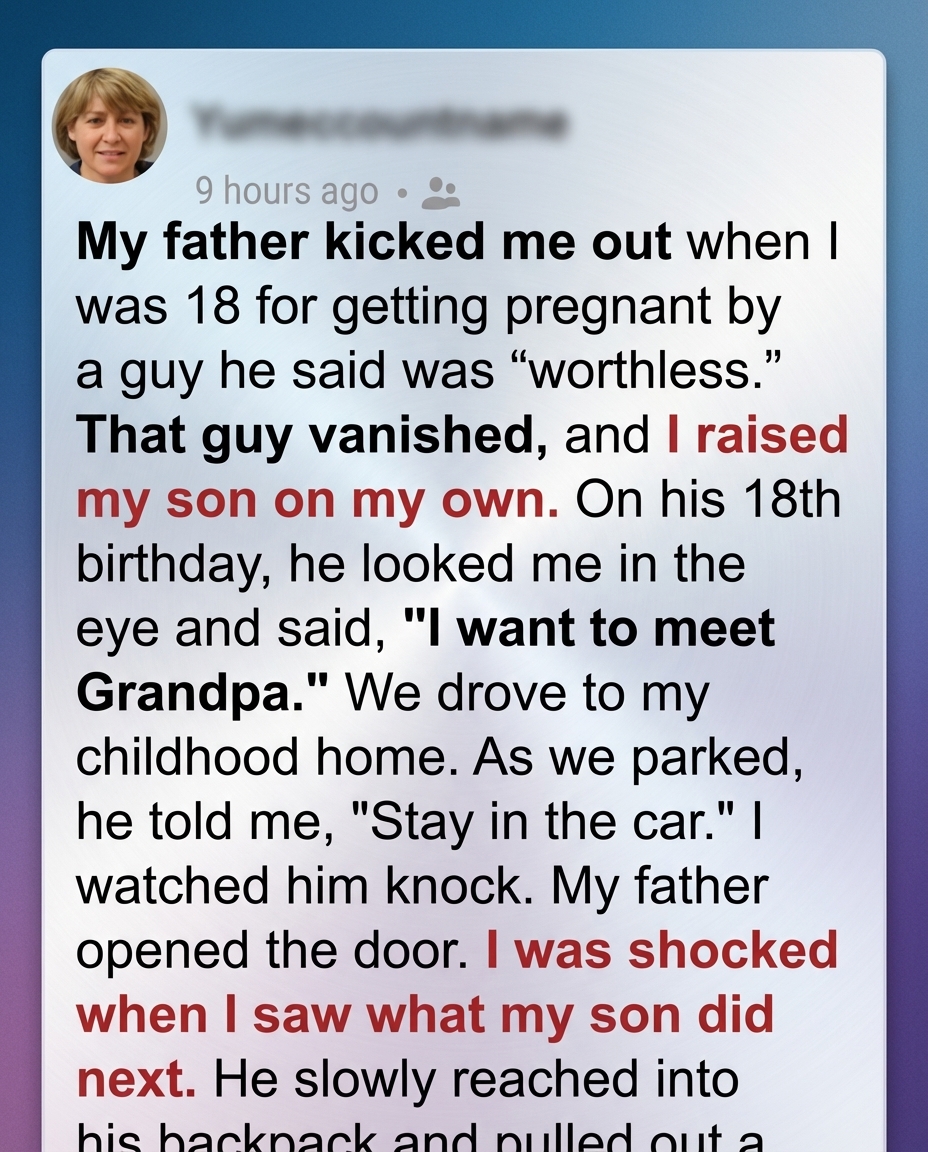 My Father Turned Me Away When I Was Pregnant—Eighteen Years Later, My Son Faced Him with Grace