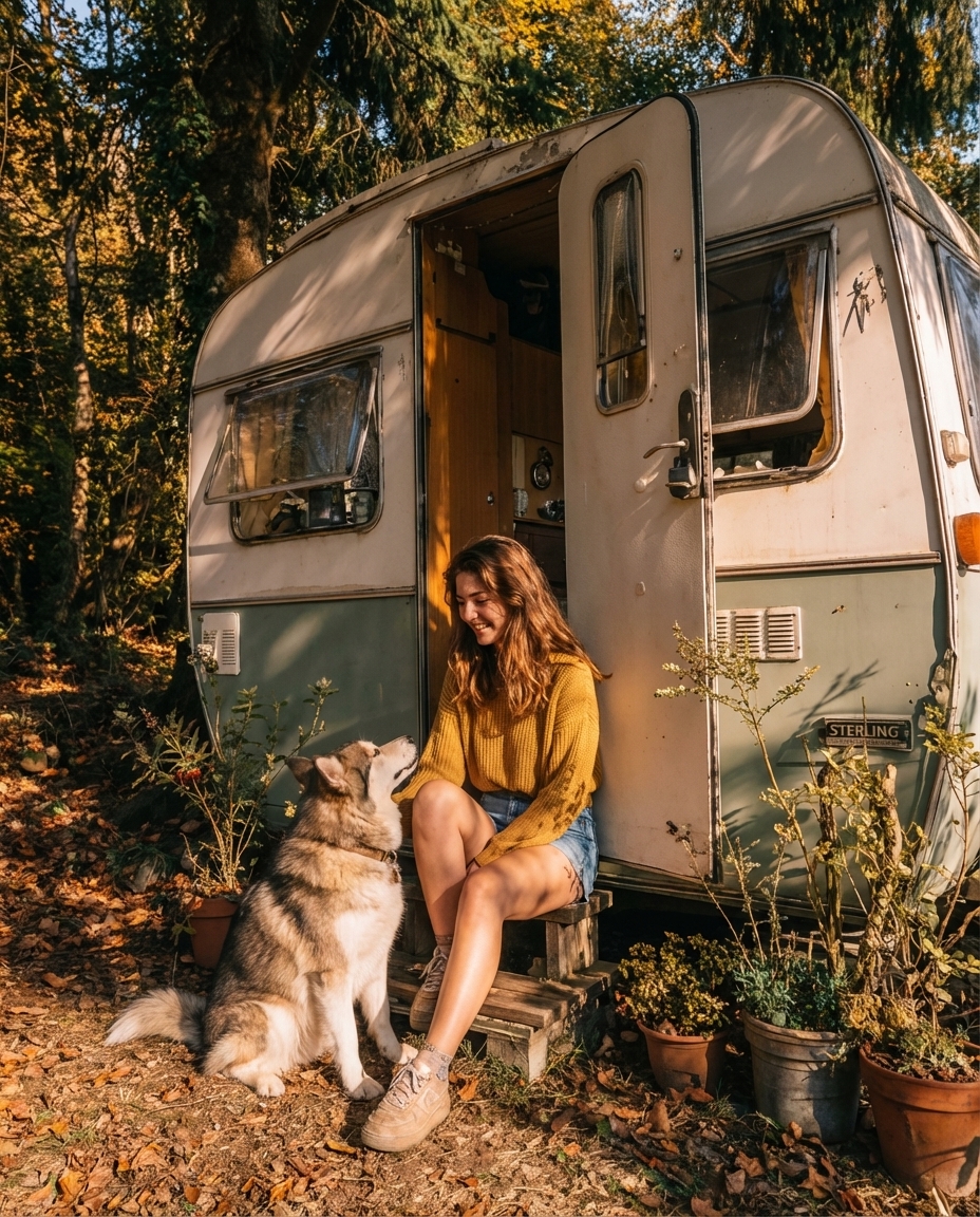 She Bought an Old Caravan for 0—What She Turned It Into Left Everyone Speechless