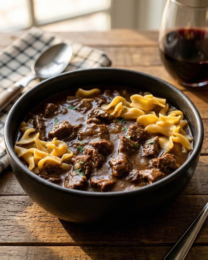 An Easy Slow-Cooker Beef and Noodles Recipe for Cozy, Comfort-Filled Meals